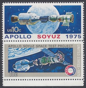 #1569-1570 10c Apollo Soyuz Space Project Pair 1975 Mint NH
