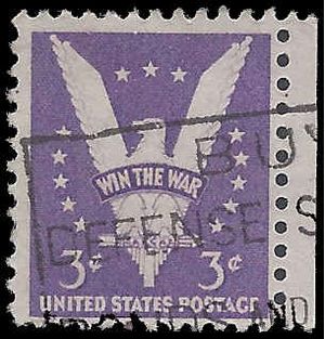 # 905 3c Win The War 1942 Used