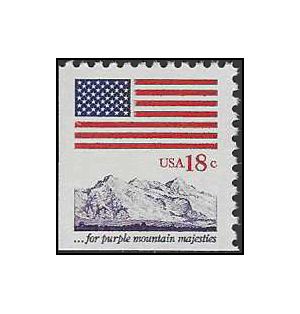 #1893 18c Flag and Anthem Booklet Single 1981 Mint NH