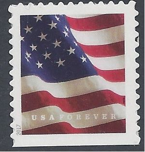 #5160b (49c Forever) US Flag Booklet Single BK20 (BCA) 2017 Mint NH