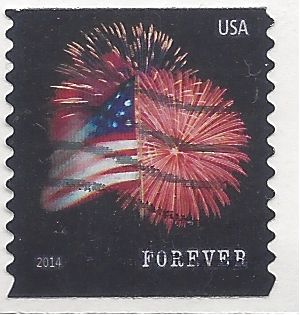 #4868 (49c Forever) Star Spangled Banner Coil Single Used