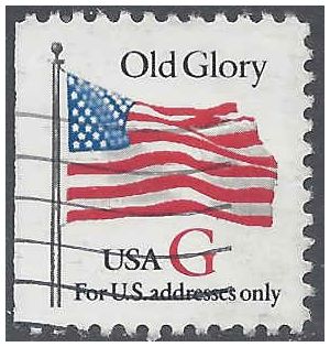#2885 32c G Rate Old Glory Booklet Single 1994 Used