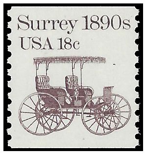 #1907 18c Surrey 1890s Coil Single 1981 Mint NH