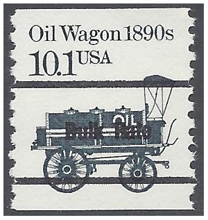 #2130a 10.1c Oil Wagon 1890s Coil Single Bureau Precancel 1985 Mint NH