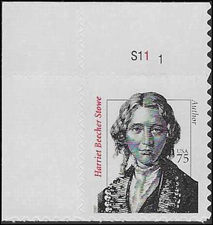 #3430 75c Distinguished Americans Harriet Beecher Stowe P# 2007 Mint NH