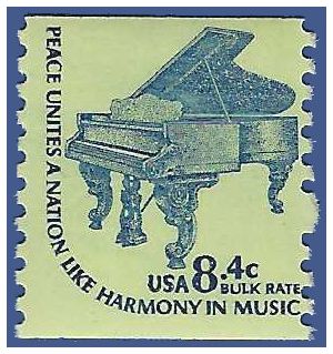 #1615c 8.4c Steinway Grand Piano Coil Single 1978 Mint NH