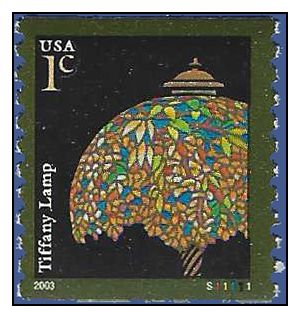 #3758 1c Tiffany Lamp PNC Single #S11111 2003 Mint NH