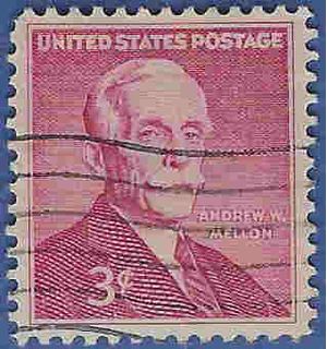 #1072 3c Andrew W. Mellon 1955 Used