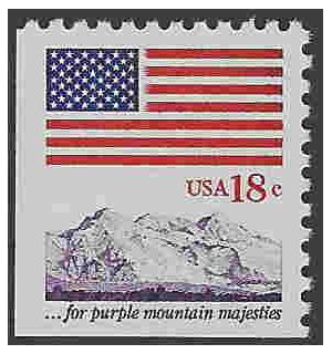 #1893 18c Flag and Anthem Booklet Single 1981 Mint NH
