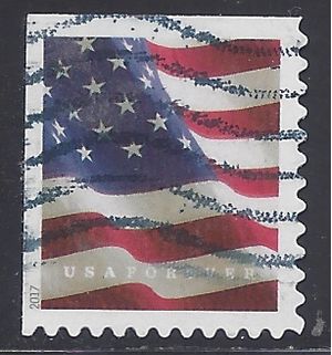 #5161 (49c Forever) US Flag Booklet Single (APU) 2017 Used
