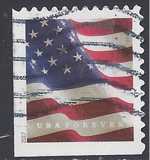 #5161 (49c Forever) US Flag Booklet Single (APU) 2017 Used