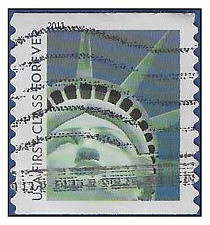 #4488 (44c Forever) Statue of Liberty Coil Single 2010 Used