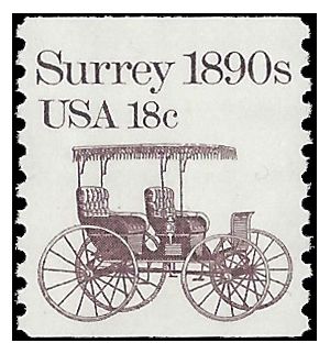 #1907 18c Surrey 1890s Coil Single 1981 Mint NH