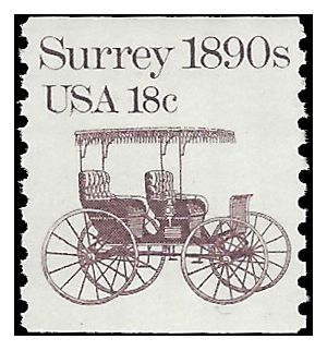 #1907 18c Surrey 1890s Coil Single 1981 Mint NH