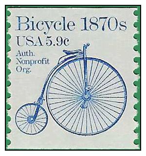 #1901 5.9c Bicycle 1870s Coil Single 1982 Mint NH