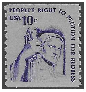 #1617 10c Contemplation of Justice Coil Single 1977 Mint NH