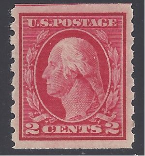 # 413 2c George Washington Coil Single 1912 Mint H