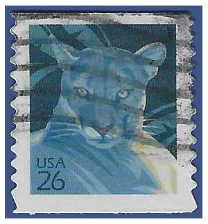 #4141 26c Florida Panther Coil Single 2007 Used