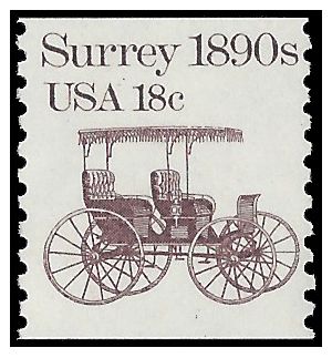 #1907 18c Surrey 1890s Coil Single 1981 Mint NH