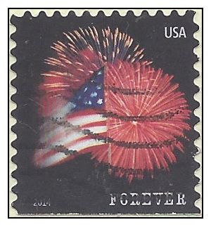 #4855 (49c Forever) Star Spangled Banner Booklet Single 2014 Used