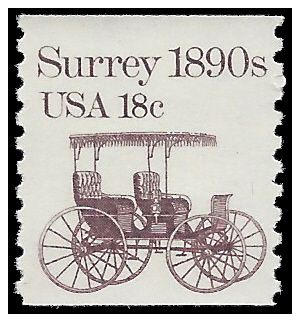 #1907 18c Surrey 1890s Coil Single 1981 Mint NH