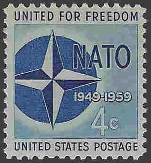 #1127 4c 10th Anniversary of NATO 1959 Mint NH