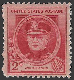 # 880 2c Famous American Composers John Philip Sousa 1940 Mint NH