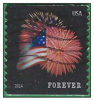 #4868 (49c Forever) Star Spangled Banner Coil Single Used