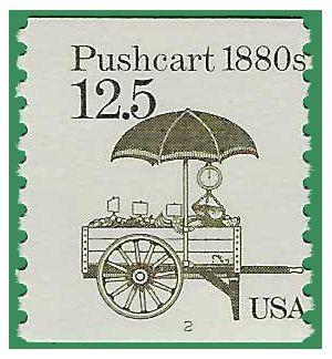 #2133 12.5c Pushcart 1880s PNC Coil Single #2 1985 Mint NH