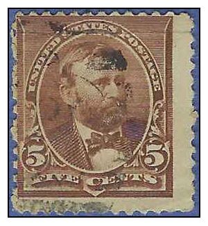 # 223 5c Ulysses S. Grant 1890 Used