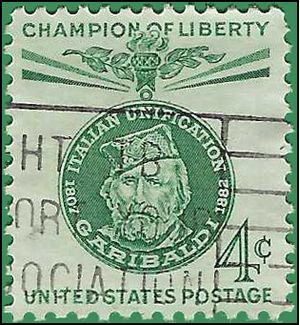 #1168 4c Champion of Liberty Giuseppe Garibaldi 1960 Used