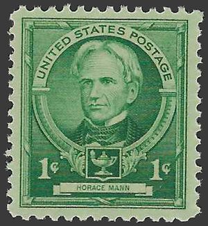 # 869 1c Famous American Educators Horace Mann 1940 Mint NH