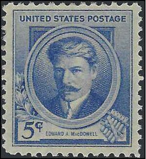 # 882 5c American Composers Edward A. MacDowell 1940 Mint LH