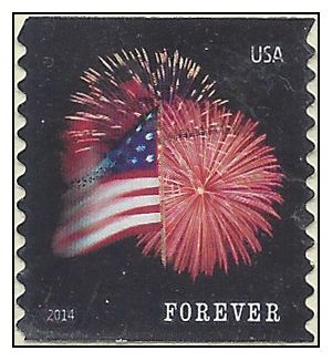 #4868 (49c Forever) Star Spangled Banner Coil Single Used