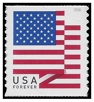 #5261 (50c Forever) US Flag Coil Single BCA 2018 Mint NH