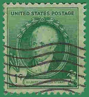 # 884 1c Famous American Artists Gilbert Charles Stuart 1940 Used