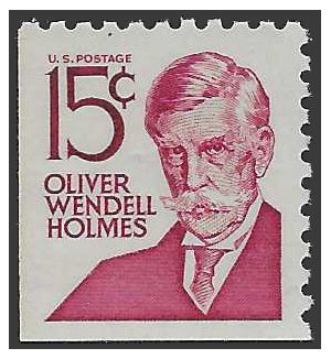 #1288b 15c Prominent Americans Oliver Wendell Holmes Booklet Single 1978 Mint NH