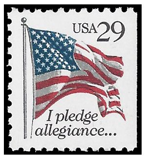 #2593 29c I Pledge Allegiance...Booklet Single 1992 Mint NH