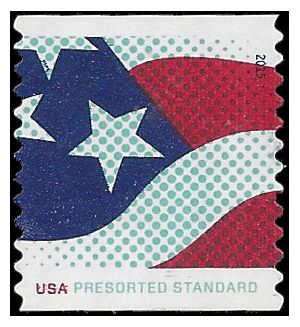 #4963 10c Stars and Stripes Presort Coil 2015 Used