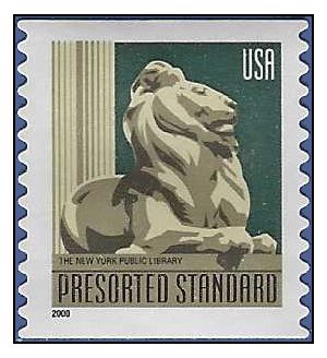 #3447 10c N.Y. Public Library Coil Single 2000 Used