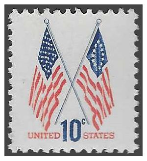 #1509 10c 50 Star and 13 Star Flags 1973 Mint NH