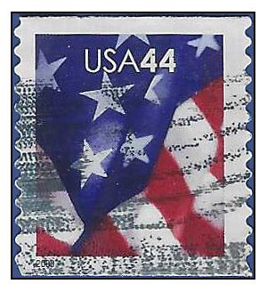 #4392 44c U.S. Flag Coil Single 2009 Used