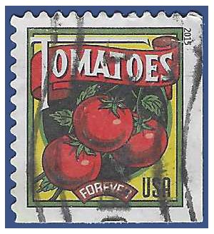 #5007 (49c Forever) Summer Harvest Tomatoes 2015 Used