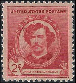 # 885 2c American Artists James A. McNeil Whistler 1940 Mint NH