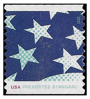#4962 10c Stars and Stripes Presort Coil 2015 Used