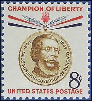 #1118 8c Champion of Liberty Lajos Kossuth 1958 Mint NH
