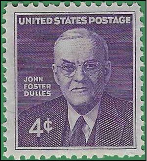 #1172 4c John Foster Dulles 1960 Mint NH