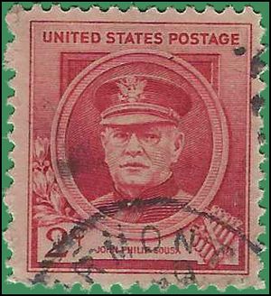 # 880 2c Famous American Composers John Philip Sousa 1940 Used