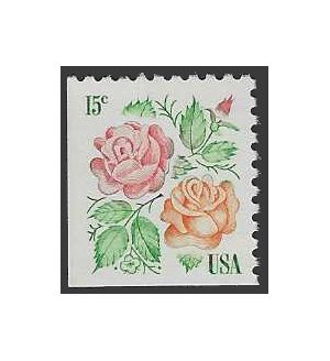 #1737 15c Red Masterpiece and Medallion Roses Booklet Single 1978 Mint NH