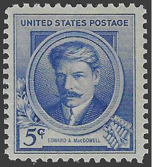 # 882 5c American Composers Edward A. MacDowell 1940 Mint NH